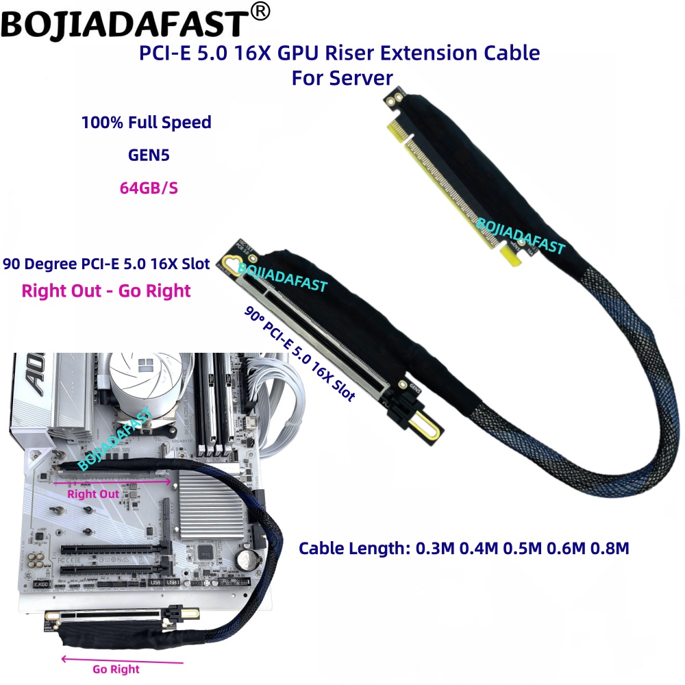 Cable de extensión elevador de - Pcie 5.0 Gpu Riser Cable reseña y precio