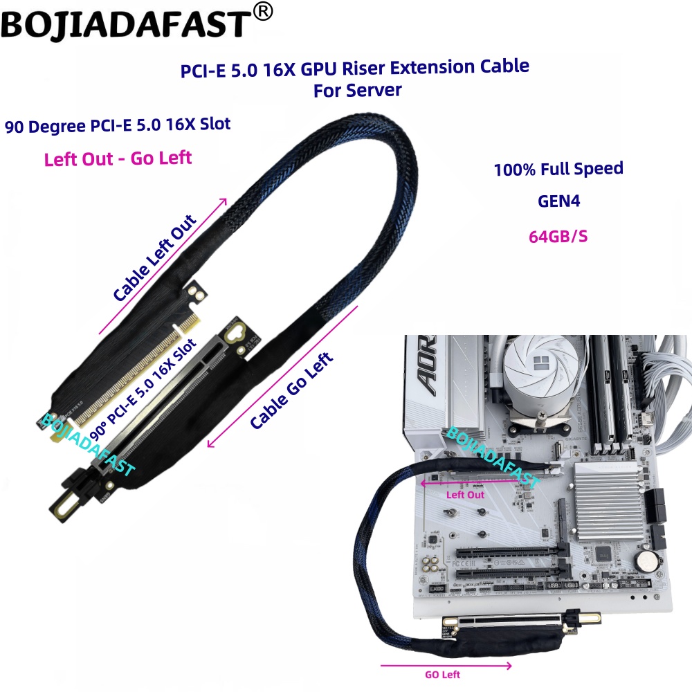 Cable de extensión elevador de - Pcie 5.0 Gpu Riser Cable reseña y precio